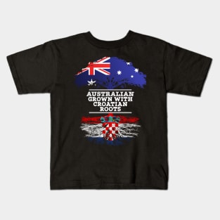 Australian Grown With Croatian Roots - Gift for Croatian With Roots From Croatia Kids T-Shirt